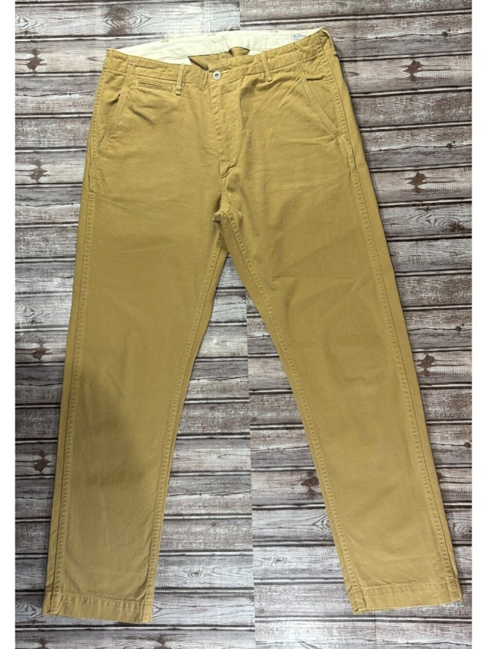 OrSlow Cotton chino Pants Size Medium color khaki made in Japan